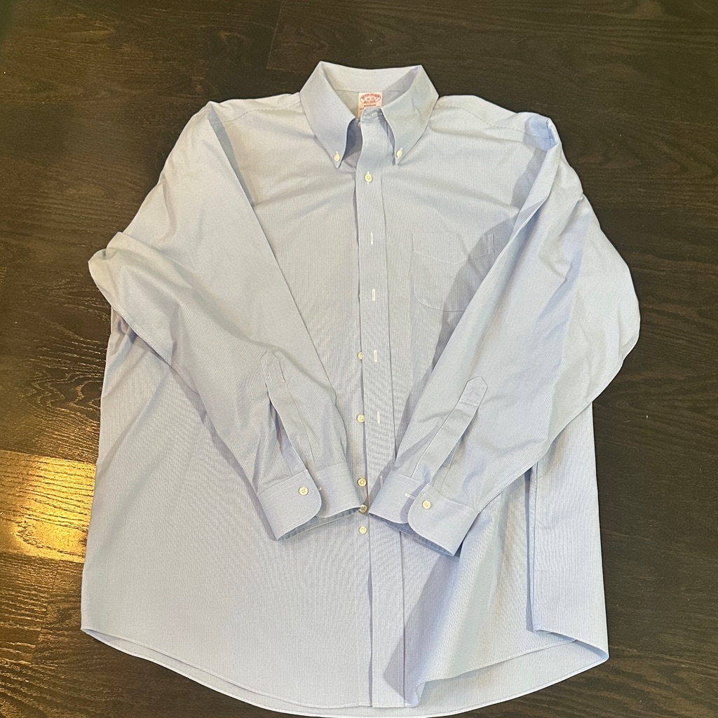 Brand New Brooks Brothers Light Blue Dress Shirt